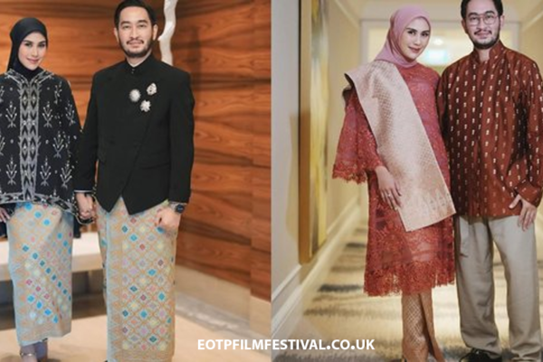 Model Kebaya Modern Couple untuk Lebaran Ala Syahnaz & Jeje